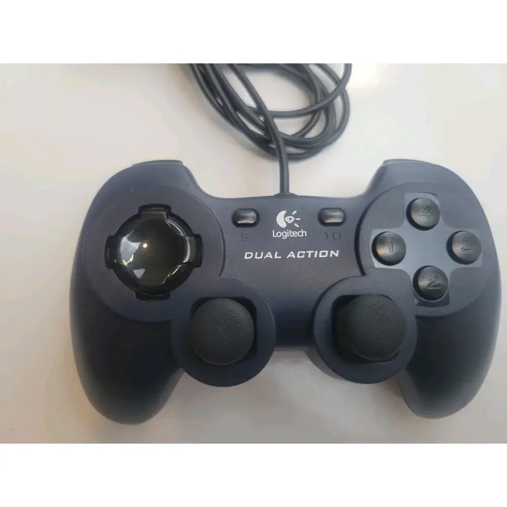 Logitech Game Controller G-UD8 Dual Action Wired USB Blue Tested